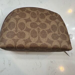 Coach Brown Monogram Clutch